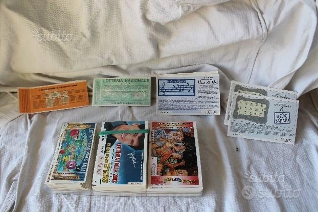 Album Collection 60 Billets De Loterie Italienne De 1980 à 1991 - Occasion - Pour Collectionneurs