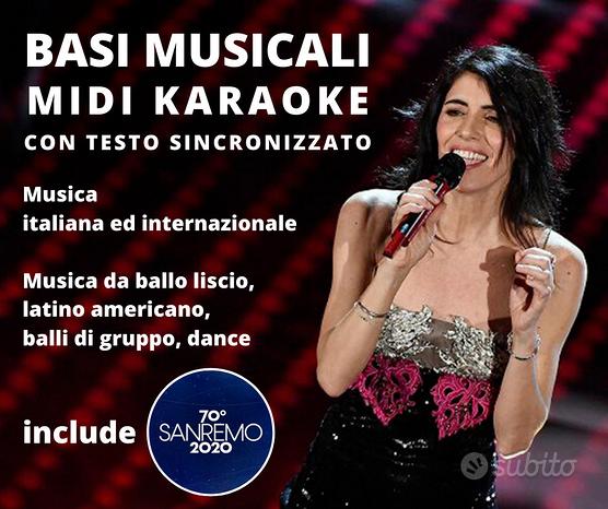 Basi Musicali Midi Karaoke con Sanremo 2021
