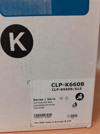Toner samsung originale nuovo CLP-K660B